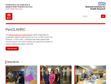 Tablet Screenshot of clahrc-peninsula.nihr.ac.uk